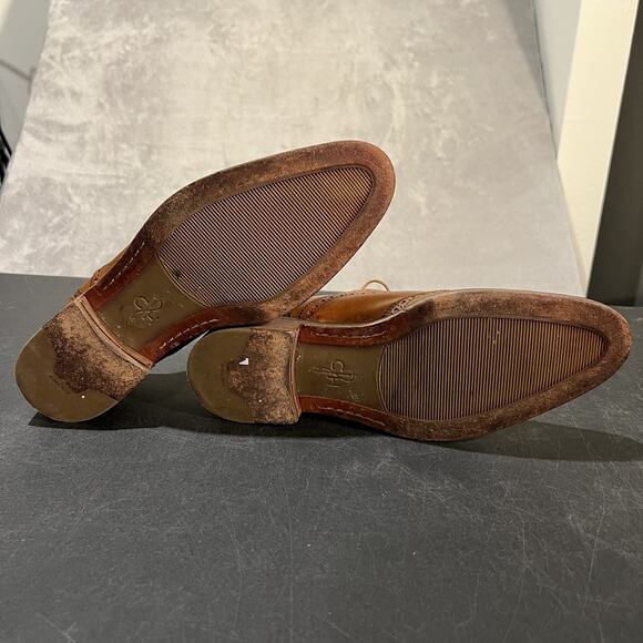 Cole Haan Shoes Mens Size 10.5 Wingtip Oxford Brogue Leather Dress Lace Up - Picture 4 of 11